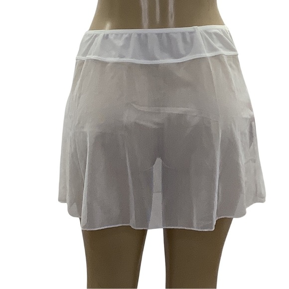 Aurora Rio White Mesh Skirt With Waist Tie New With Tags - Picture 3 of 6